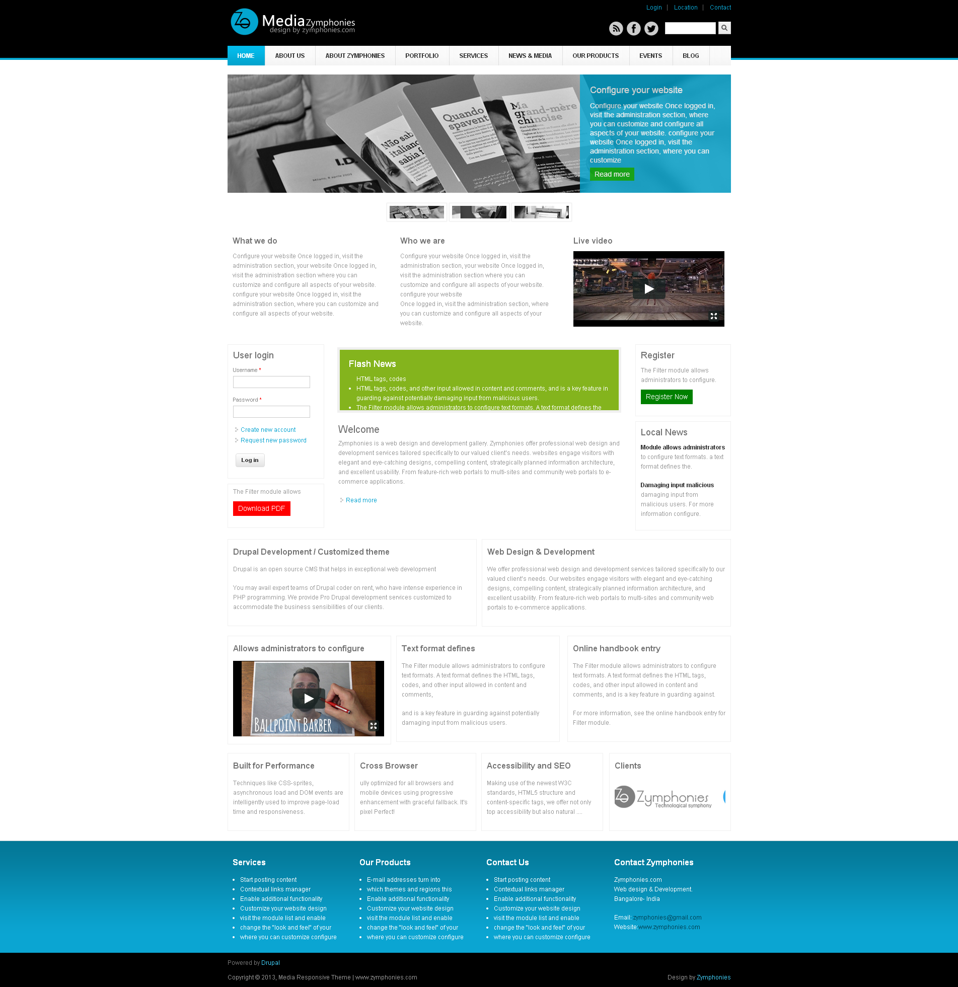 Media Responsive Theme