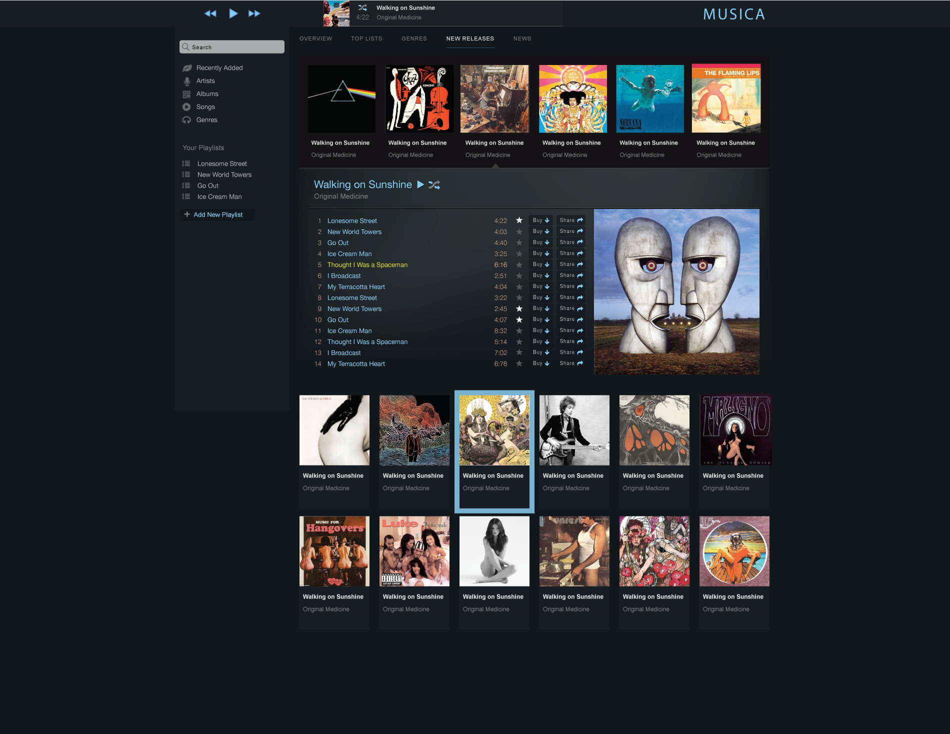 Musica - a modern responsive music player