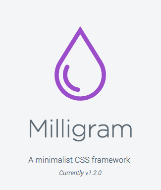 Milligram - Minimalist CSS Framework 