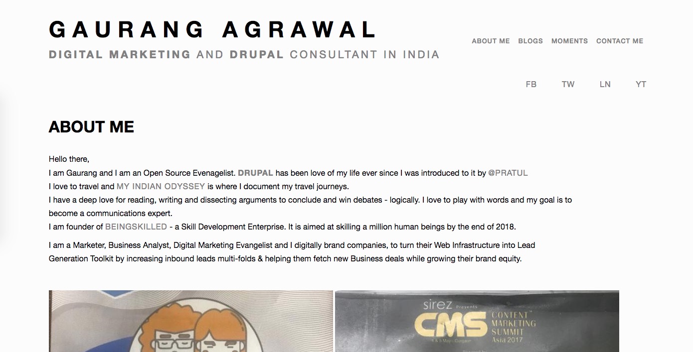 Gaurang - Responsive Theme for Personal Portfolios
