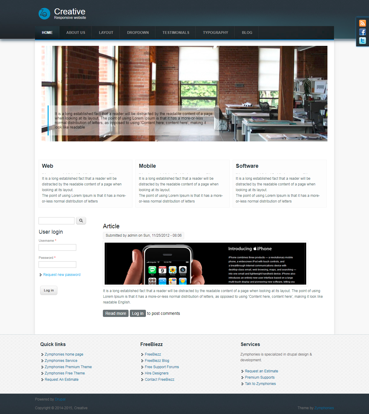 Creative Responsive Theme